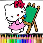 Coloring Hello Kitty