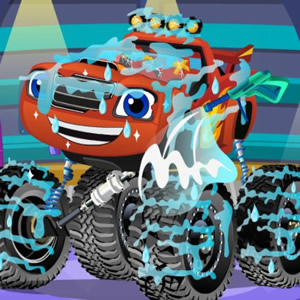 repairing game with Blaze, the monster truck