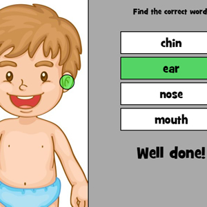 human body game for kids 5 year old