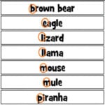 ALPHABETICAL ORDER Game