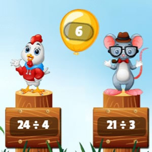 jungle balloons division online math game to play for kids
