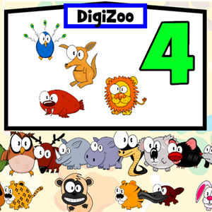 learn to count animals in the digizoo game for kids