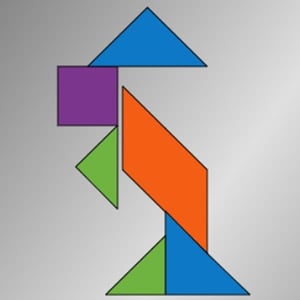 Puzzles Tangram - +/- Matemática online +/