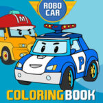 ROBO CAR: Police Car Coloring