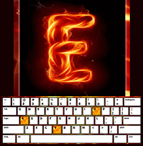 fire typing game