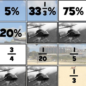 percentages and fractions game