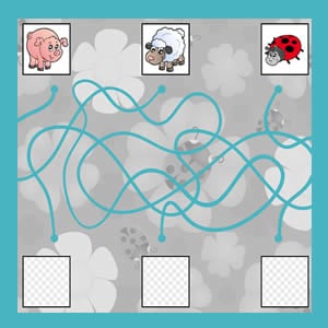 spring labyrinth game online for kids