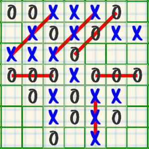 tic tac toe big game: multiple board size