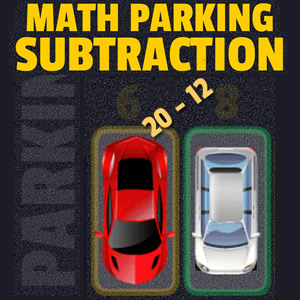 subtraction parking game for kids to play online