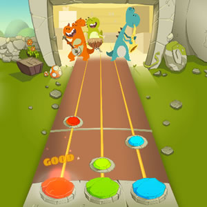 music game online Dino Rock