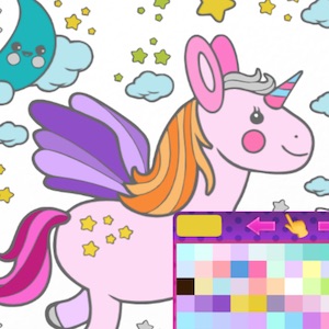 unicorn coloring game