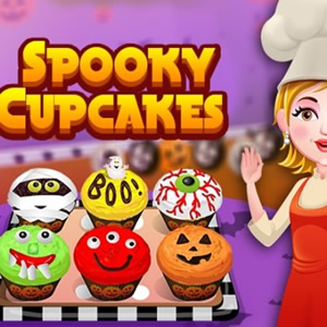 Spooky cupcakes on Halloween