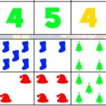 Counting Coloured Christmas Shapes