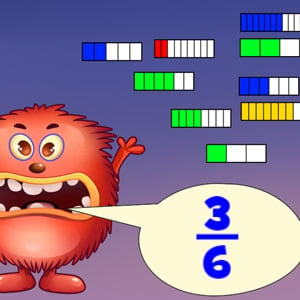 fraction bars math game online