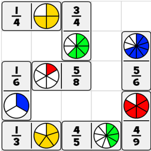 fraction dominoes