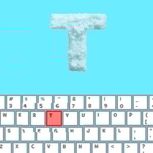 snow letter typing