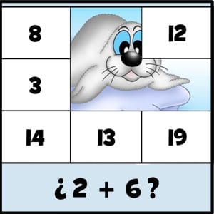 winter addition and subtraction puzzles