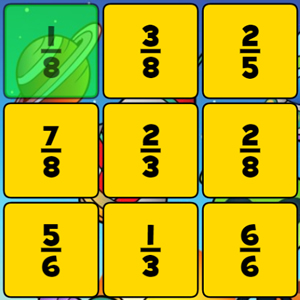 sorting fractions game online