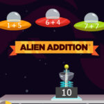 ALIEN ADDITION Arcademics© – Math Space Invaders