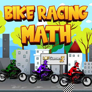 bike racing math addition game online