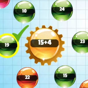 orbiting numbers addition game