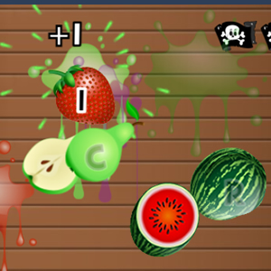 fruit slash typing game online for kids