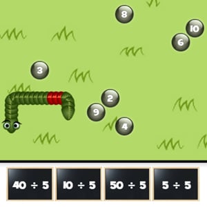 maths snake division game