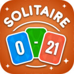 ZERO21 SOLITAIRE: keep the number between 0 and 21