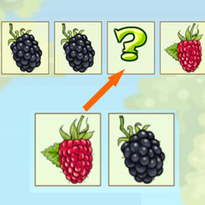 online fruit math sequences patterns game for kids