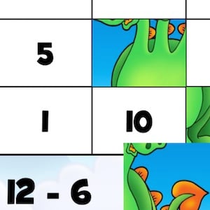 math subtraction puzzle