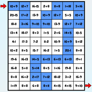 math labyrinth: addition and subtraction game online