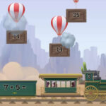 7 TIMES TABLE: Balloon Train Game