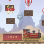 3 TIMES TABLE: Balloon Train Game