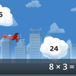 8 TIMES TABLE game: Catch the Cloud