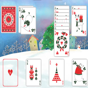 Solitaire Game. Christmas