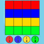 FRACTION FLAGS: Color the Grid