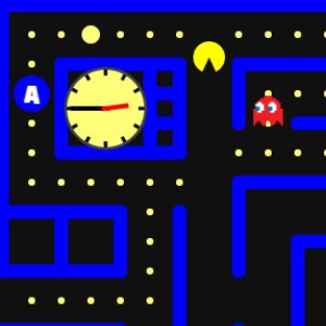 telling the time with pacman game