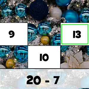subtraction christmas game