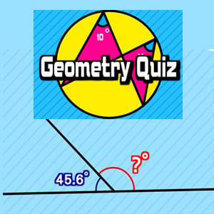 Geometry Quiz: surface area, volume and angles math game to play online