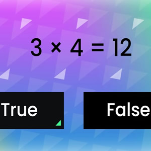 Table of 3: True or False math game to play online