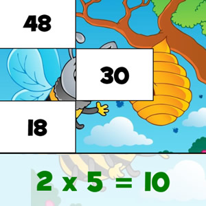 times tables jigsaw puzzles