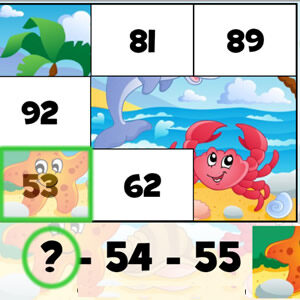 Game to complete sequences of 3 consecutive numbers in ascending order.