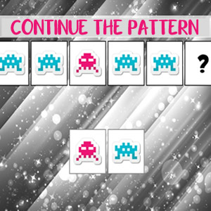 Continue the pattern logic game for kids