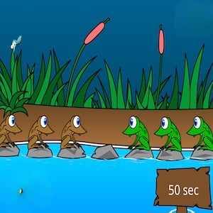 jumping frogs logic game