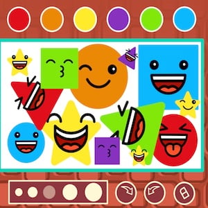 CUTE SHAPES: Create drawings with smiling shapes