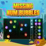 MISSING NUM BUBBLES: Before and After Numbers Up to 100