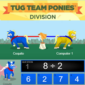 tug team ponies division game online Arcademics