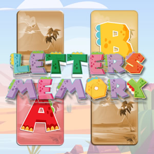 letters-memory matching game for kids