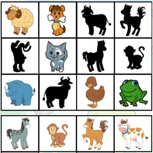 animal shadows puzzle game online
