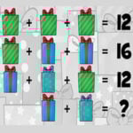 Christmas Math Riddles: Gifts